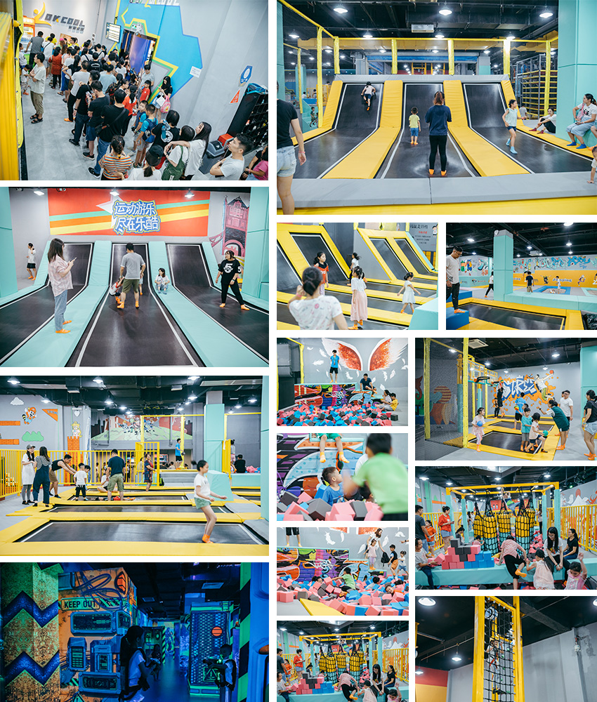 蹦床運動公園案例實拍圖